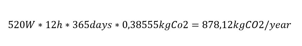 formula eficiencia co2