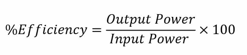 efficiency formula