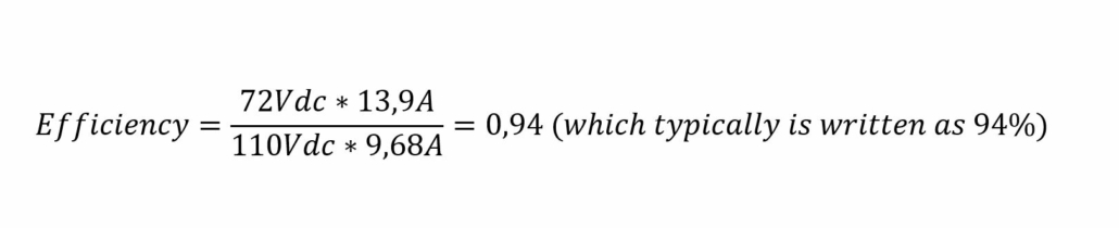 efficiency formula example