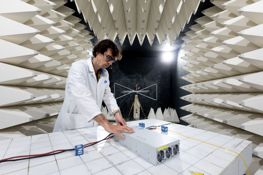What is the function and use of a semi-anechoic chamber? 