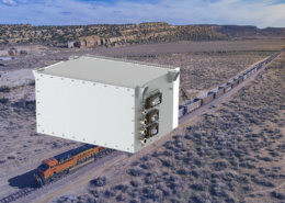 battery charger IP65 for rail in desert